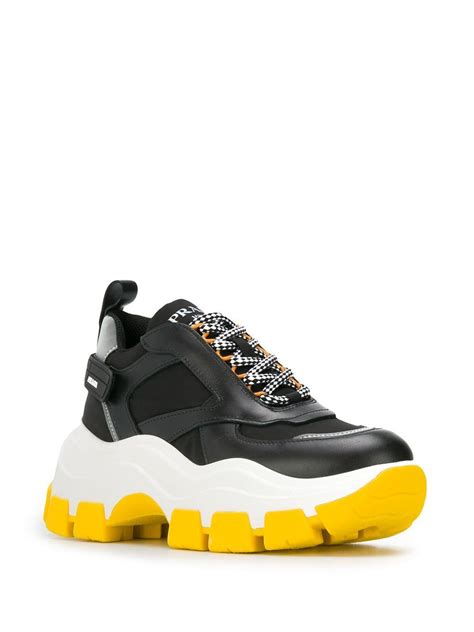 prada pegasus chunky sole sneakers|Prada Pegasus Chunky Sneakers Black .